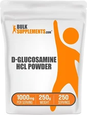 BulkSupplements Glucosamine HCl Powder 250g - 1000 mg Per Serving