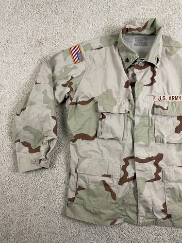 American Apparel Military Jacket Mens XL Button Up Desert Camouflage Multicolor - Picture 3 of 11