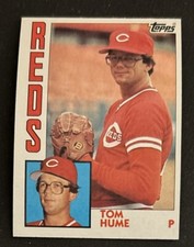 1984 Topps Tom Hume Baseball Card #607 Reds Pitcher VG O/C