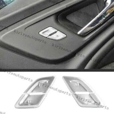 For Chevrolet Malibu 2016~2021 Silver Aluminum Inner Door Handle Button Sticker