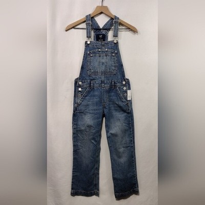 NWT Gap Teen Denim Overalls Size 10 Medium Wash Retro 90s Y2K Casual Minimalist