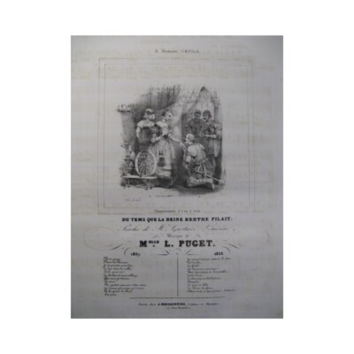 PUGET Loïsa La Reine Berthe Klaviergesang 1838