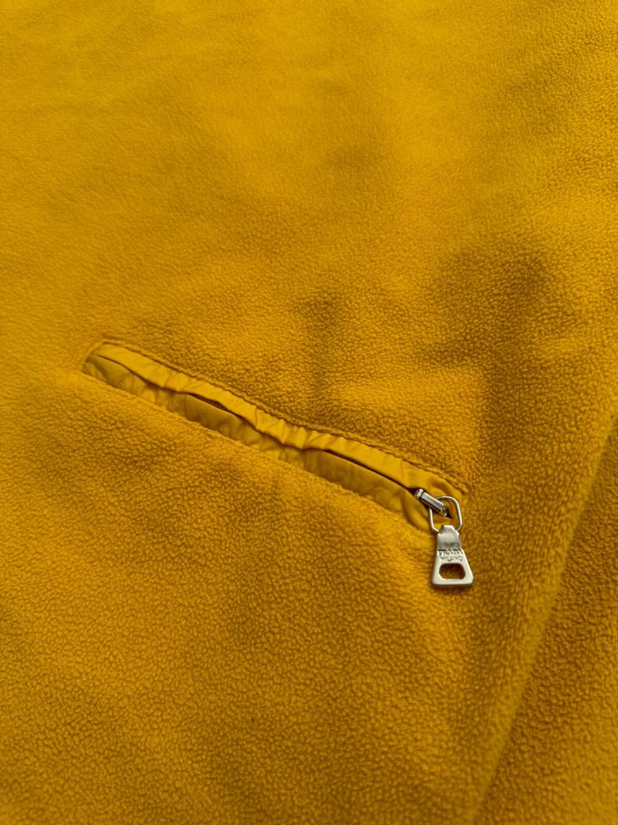 Vintage PRADA Sport Red Tab Yellow Fleece Mens Size S Vintage PRADA Sport Red Tab Yellow Fleece Mens Size S