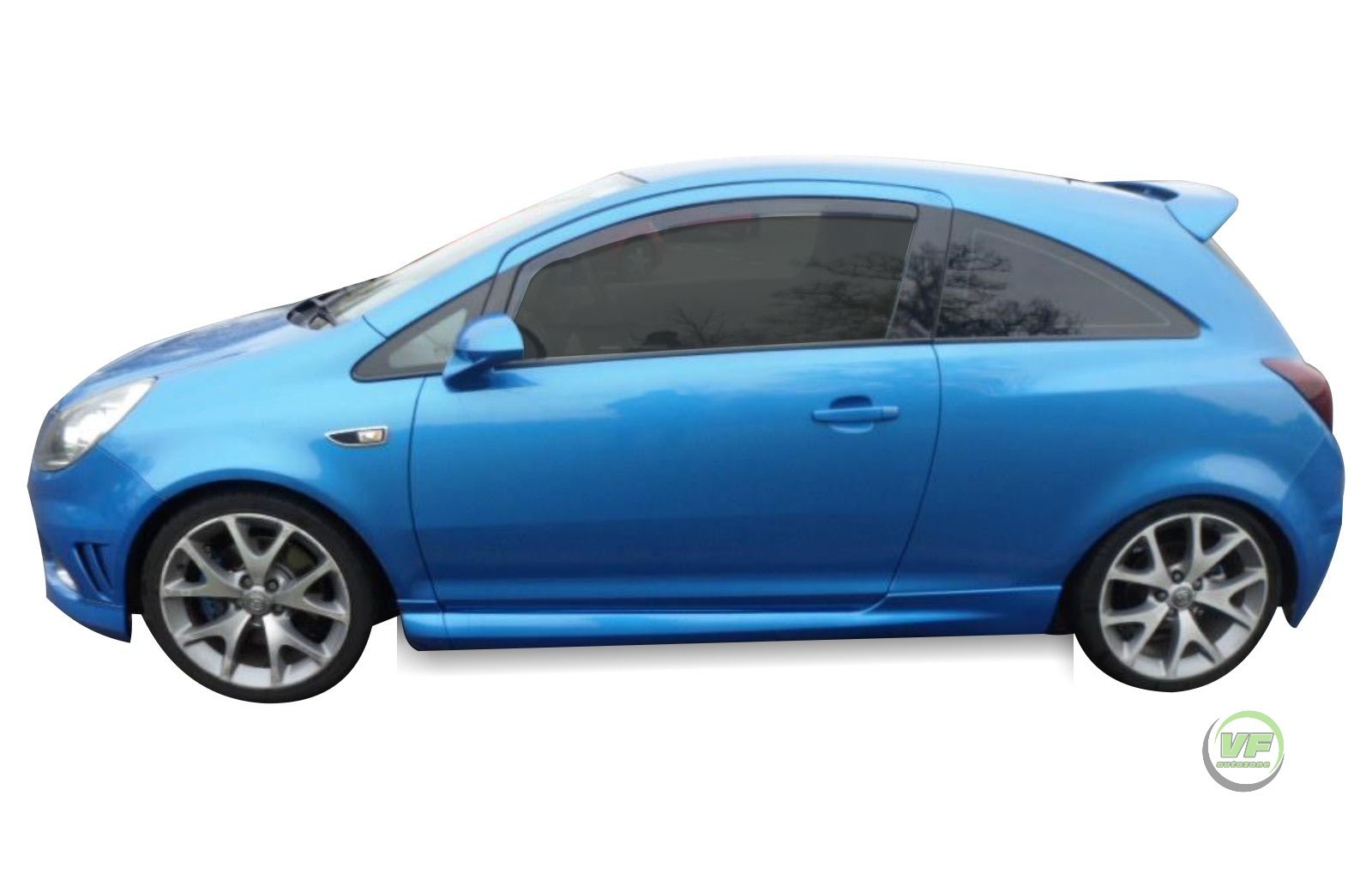 HEKO TINTED WIND DEFLECTORS for VAUXHALL CORSA D VXR mk3 3 Door 2006