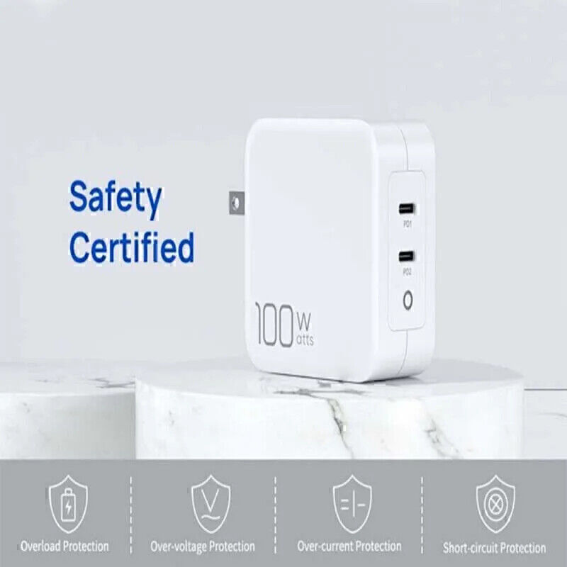 For iPhone16 15 SamsungS24,100W Fast Charger Block USB Type C Wall