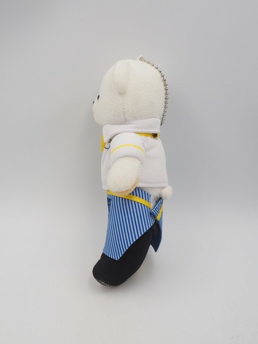 Kumamate Teddy Bear White B1609 Movic Plush 5.5" mascot Stuffed Toy Doll Japan - Picture 3 of 7