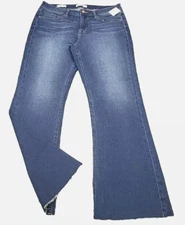 NWT Vigoss Womens Marley Cropped Bootcut Jeans Blue Size 29