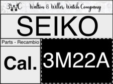 NOS [ 1X ] Seiko Cal. 3M22A 3M22 A Quartz spare part watch vintage