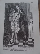 Original 1934 Print / Book Illustration WW LENDON POISONED KISSES