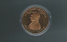 1945 V. RARE Franklin Pierce 14th Presidential Commemorative Medal Coin EX+
