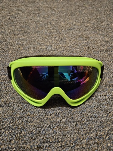 Grün Ski Snowboard Brille Winter Anti Fog Shield Neu!