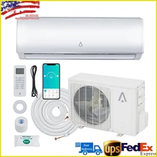 9000 BTU 19 SEER2 Ductless Mini Split System Air Conditioner Heat Pump 115V US
