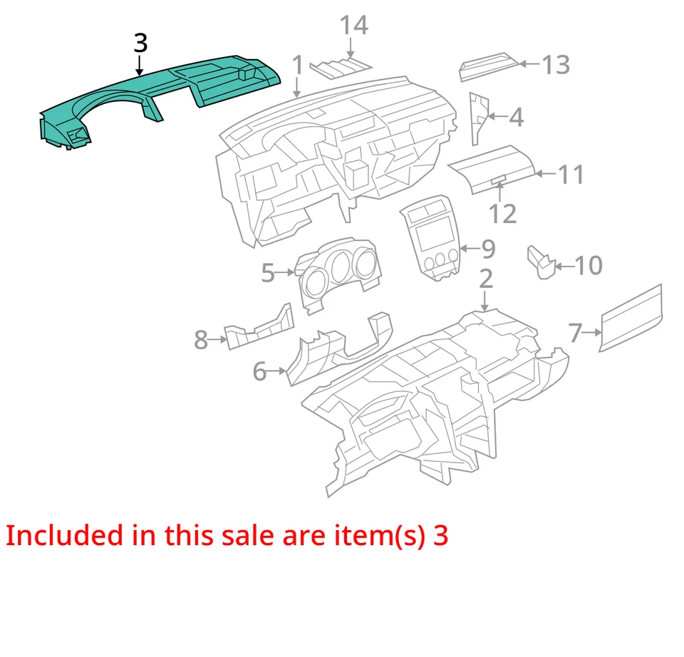 Almohadilla de panel de tablero superior compatible con Dodge Caliber 2007 2008 2009 ¡Envío gratuito! Foto 4 de 4