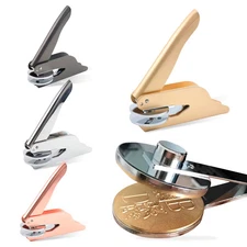 Embosser Stamp Custom Logo Initial Library Book Envelope 1x5/8in