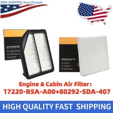 Engine & Cabin Air Filter Combo Set Fits Honda CR-V CRV 2.4L 2012-2014