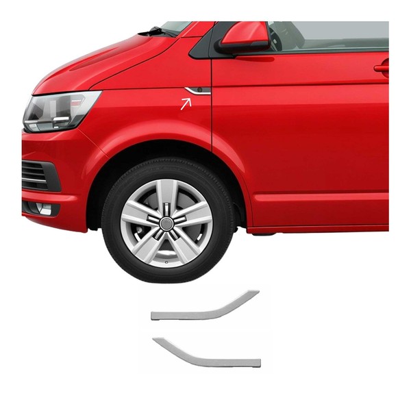 Blinkerrahmen Seitenblinker Signalblende FüR VW T6 Transporter 2015-2019 Chrom-image