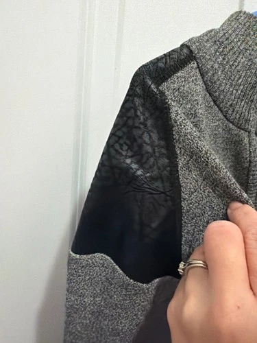 Decode Men’s 3X Gray Quarter-Zip Sweater with Black Shoulder Panels image 7