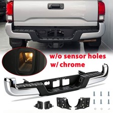 For Toyota Tacoma 2016 2017 2018-2023 Chrome Rear Step Bumper Wo Sensor Holes