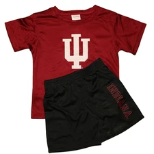 Pro Edge NCAA Indiana Hoosiers Toddler 2-Piece Tee and Shorts Set