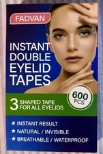 FADVAN Instant Double Eyelid Lifter  Tapes 600 Pcs Waterproof Invisible *NEW*