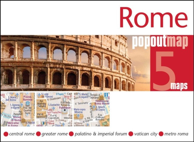 Rome PopOut Map: Pocket size, pop up city map of Rome - Image 4