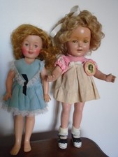 Shirley Temple Dolls-  13 in Composition and 11 inch Vinyl
