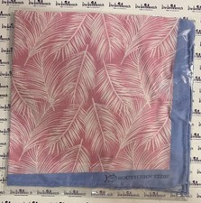 SOUTHERN TIDE Pink Floral Pocket Square/Handkerchief Silk Blend MSRP 39.50
