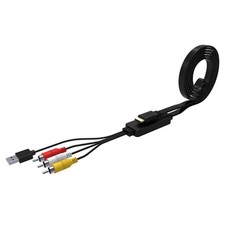 HDMI Male to 3RCA AV Converter Adapter Cable USB Power Supply For PS4 XBox HDTV