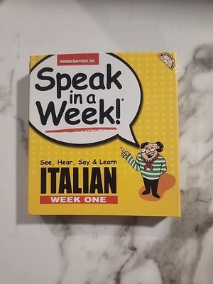 Italian Week 1 (Speak in a Week) (Italian Edition) by Ruggeri, Rosamaria  Penton