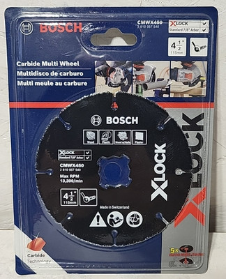 Bosch Professional X-LOCK Carbide Multi Wheel CMWX450 4.5'' Diameter