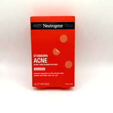 Neutrogena Stubborn Acne Ultra-Thin Blemish Pimple Patches, Hydrocolloid, 24ct