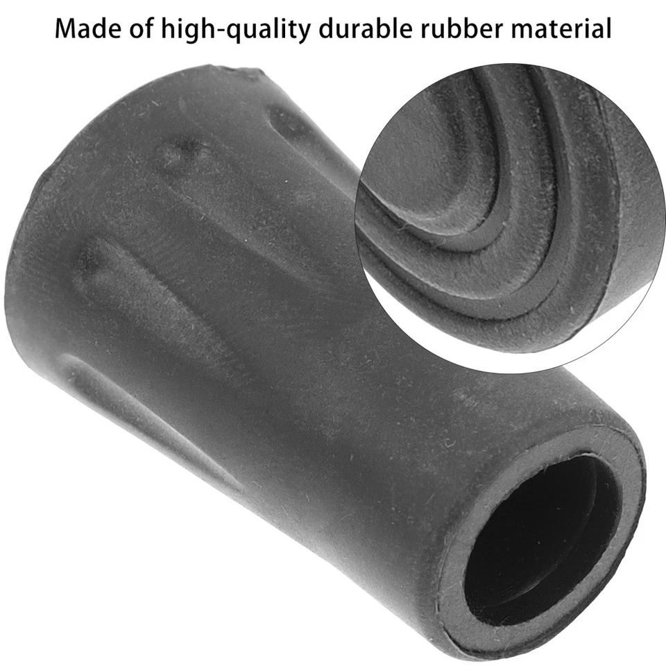 20 Pcs Embout Baton De Marche Conseils En Caoutchouc Pour Les Pôles Trekking - Photo 4/4