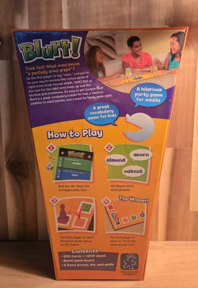 BLURT The Uproarious Word Race Hilarious Game 3-12 Players NEW Sealed! - Image 2 of 4