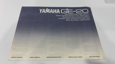 Manuale Istruzioni Originale Yamaha GE-20 Graphic Equalizer Vintage
