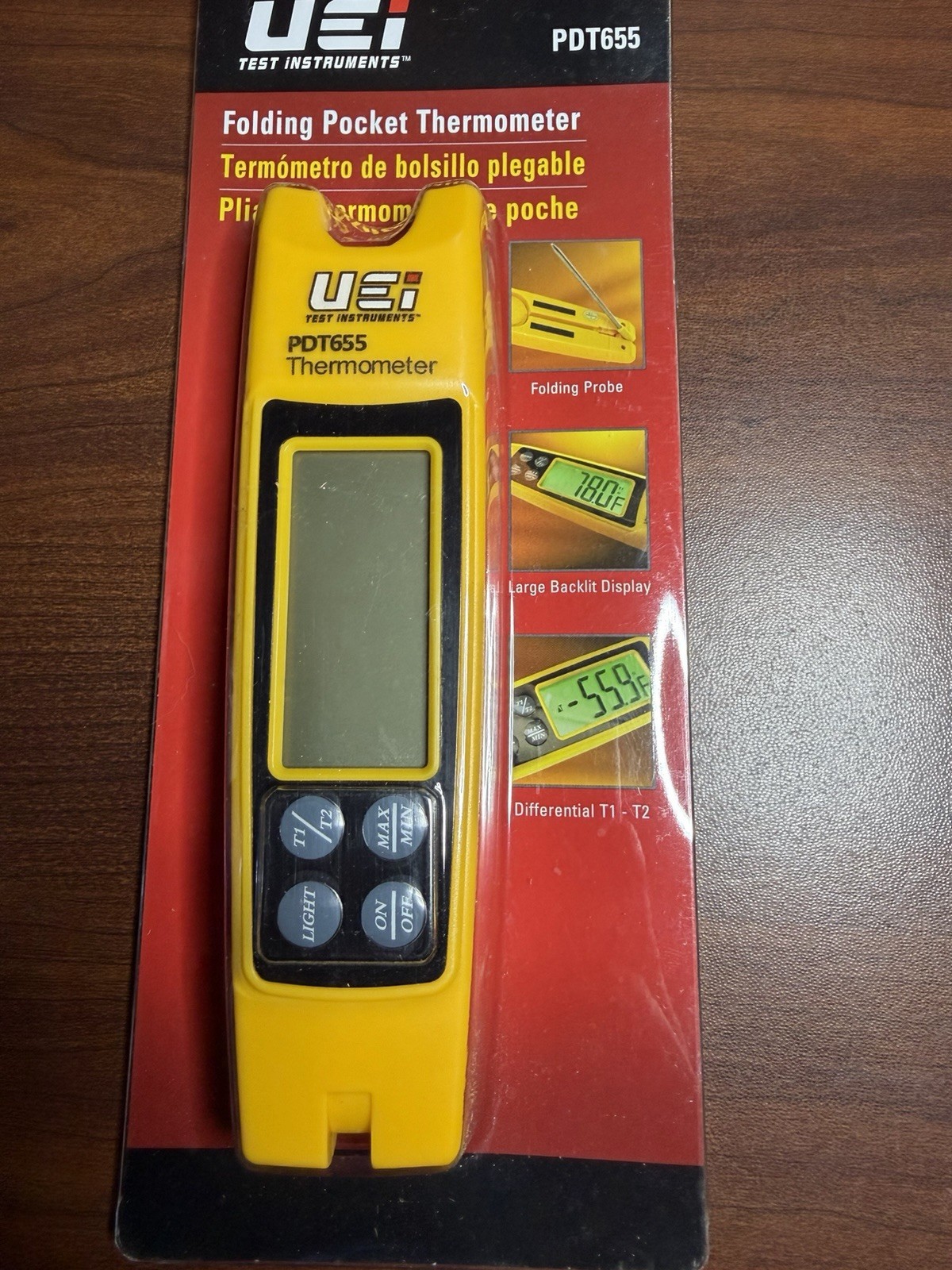 UEi PDT650 Folding Digital Pocket Thermometer
