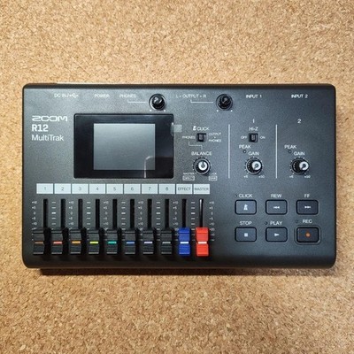 ZOOM R12 MultiTrak Recorder Digital MTR w/ AC Adapter Manual
