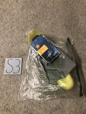 Speedo Fit Short Blade Training Fins Gray Yellow Silicone Rubber Adult Siz XS