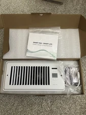 Howeall Super Quiet Register Booster Fan Intelligent Thermostat Control 4x10''