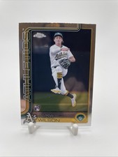 2025 Topps Chrome Update #US180 Jacob Wilson Base Rookie Card RC Athletics