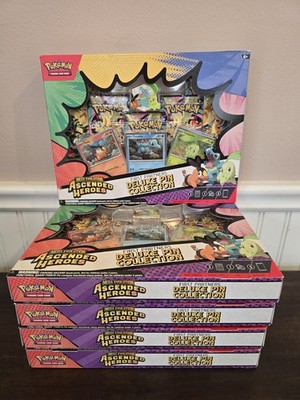 LOT OF 5 Pokemon TCG Ascended Heroes First Partners Deluxe Pin