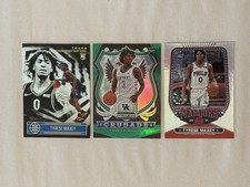 Tyrese Maxey Rookie Lot.  2020-21 Green Prizm RC, Illusions base RC & Marquee RC