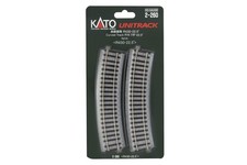 HO Scale - Kato 2-260 Unitrack R430 22.5 Curve Track 4 Pcs HO15187
