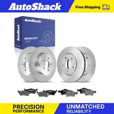 Front Rear Brake Rotors Ceramic Pads for 2001-2007 Dodge Grand Caravan V6