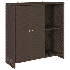 Storage Cabinet with Shelf with Storage with Door Rattan Decorative  vidaXL