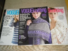 VOGUE KNITTING MAGAZINES 2016 VG 5 ISSUE SET
