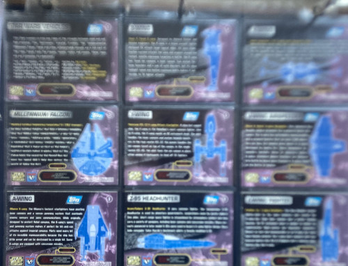 TOPPS STAR WARS TRADING CARDS: COMPLETE SETS. FINEST / VEHICLES.PROMOS SWF 1 & 3 - Photo 6 sur 7
