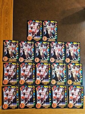 LARRY JOHNSON - **Lot of 17** ''1992 Wild Card ROOKIE'' - #1 - Hornets
