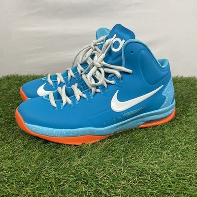 Nike KD 5 GS Pool Party Size 6Y Shoes Blue White Orange 555641-402