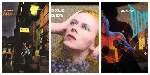 David Bowie - Hunky Dory/Let's Dance/Ziggy Stardust 3 LPs Sealed/Bundle/Job lot