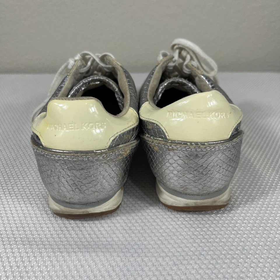 Michael Kors Woman’s Metallic Jet Set Sneakers Size 7.5 - Image 3 of 4